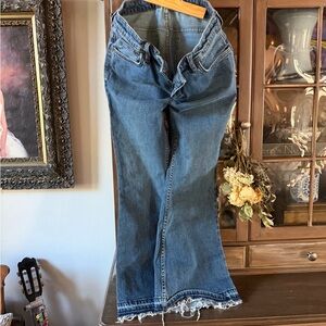 Free People Dark Blue Flare Jeans